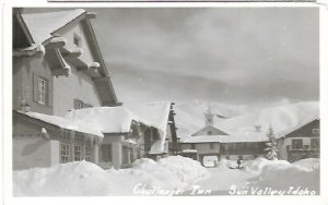 US used #552 Challenger Inn, Sun Valley, Idaho.  Black & white. mailed 1938.