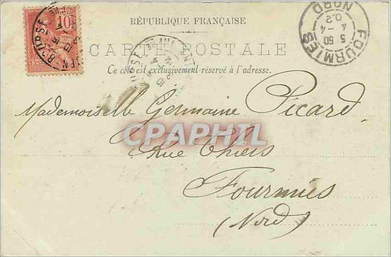 Old Postcard Rouen Monument St Romain (map 1900)