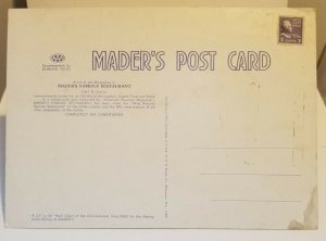 Mader's Milwaukee Street Map Jumbo Postcard