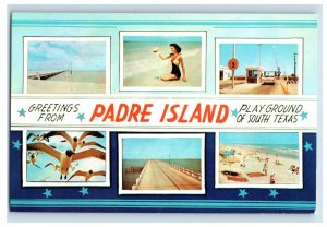 Vintage Padre Island Port Isabel Texas. Postcard P71E