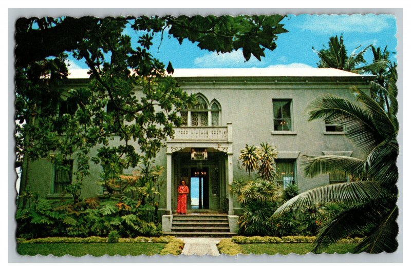 HI Postcard Hulihee Palace Kailia Kona Hawaii Vintage Standard View Card