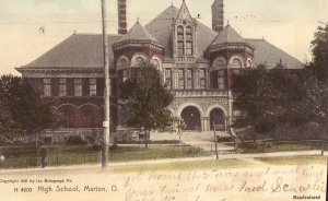 High School - Marion, Ohio 1905 Postcard