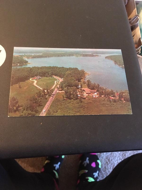 Vtg Postcard: Lake James From The Air . Angola Indiana 