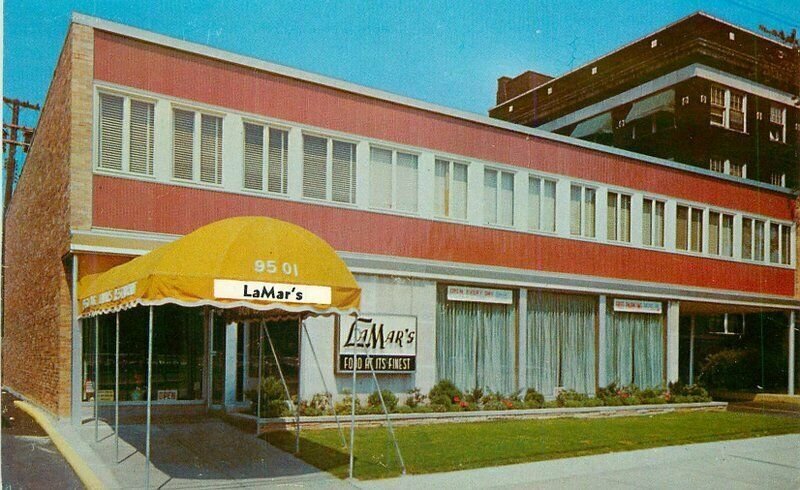 Ohio Cleveland LaMar's Restaurant roadside 1950s Dexter Postcard 22-4776
