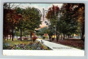 Battle Creek, MI-Michigan, McCamly Park, Vintage c1908 Postcard