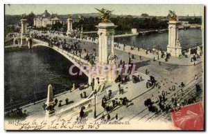 Old Postcard Paris Pont Alexandre III