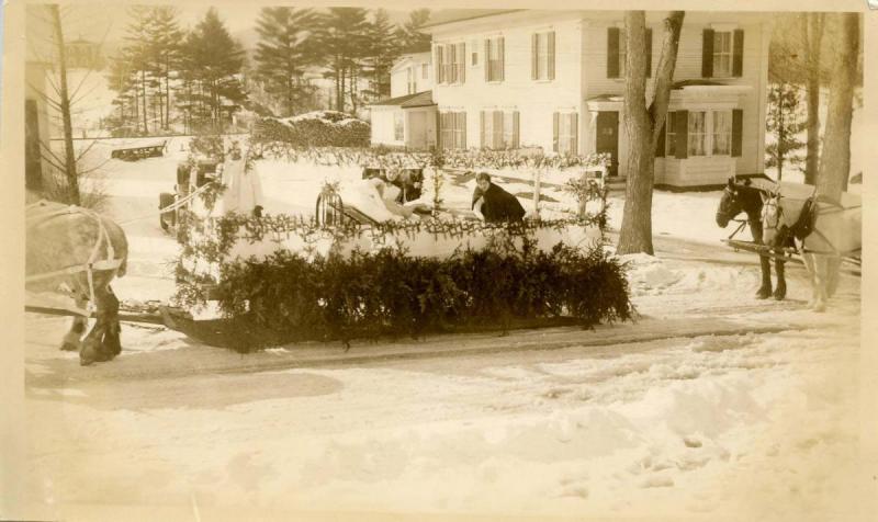 NH - Whitefield. Winter Carnival. Parade, Morrison Hospital Float, Winter 193...