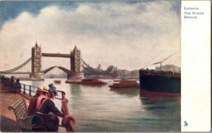 Tucks 770 London, The Tower Bridge Vintage Postcard N65