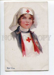 288318 RED CROSS Nurse WWI Vintage Mansell #1001 PC 