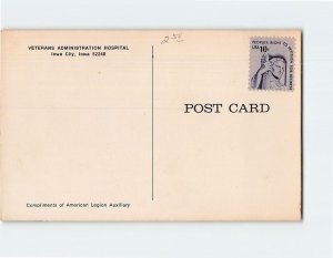 Postcard Veterans Administration Hospital Iowa City Iowa USA