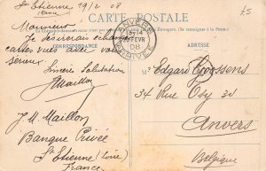 France 1908 St Etienne Puits Chatelus Industrial postcard B849