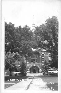 Olathe Kansas Johnson Court House Real Photo Antique Postcard K31311