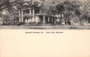 Royal Oak Maryland Beautiful Pasadena Inn, Albertype Co., Vintage PC U17862