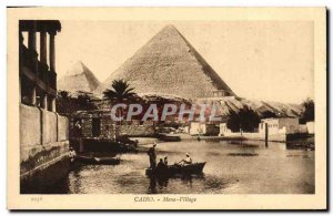 Postcard Ancient Egypt Cario Egypt Mena Village
