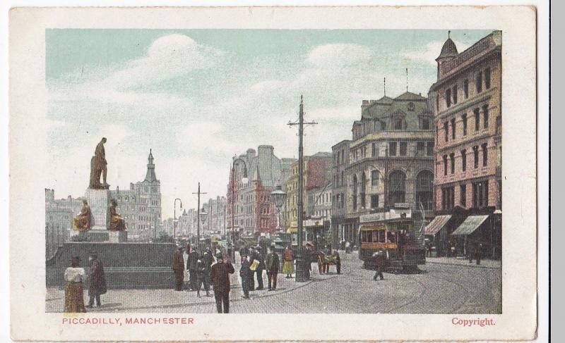 Manchester; Piccadilly PPC, Unposted, c 1910, Inscription To Miss Neems, Glos 