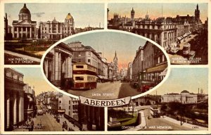 Scotland Aberdeen Union Street St Nicholas Street and More 1950