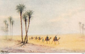 EGYPT, 1900-1910s; A Caravan In The Egyptian Desert