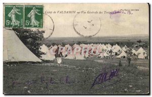 Old Postcard Camp Valdahon General view of tents