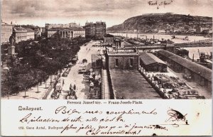 Hungary Budapest Franz-Josefs Platz Vintage Postcard C212