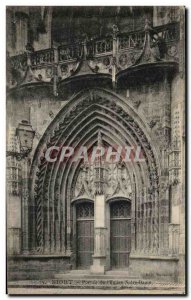 Old Postcard Niort L & # 39Eglise Portal Notre Dame