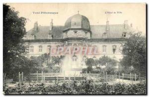 Picturesque Old Postcard Toul L & # 39Hotel Town