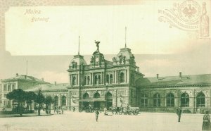 Germany Mainz Bahnhof Vintage Postcard 07.45