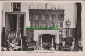 Somerset Postcard - Fireplace, Outer Hall, Dunster Castle  RS29745