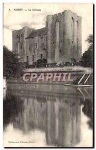 Old Postcard Niort The castle