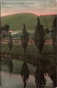 Mount Anthony from Griswold's Trout Pond Vintage Postcard Z26