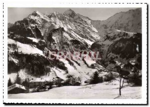 Modern Postcard Saint Nicolas de Veroce Haute Savoie Winter sports