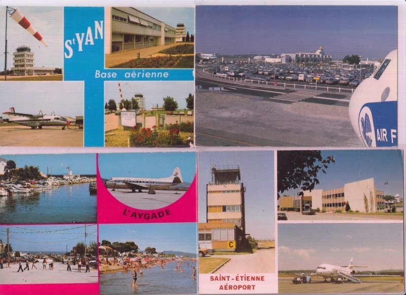 AIRPORTS France 84 Postcards pre-1980 (L3824)