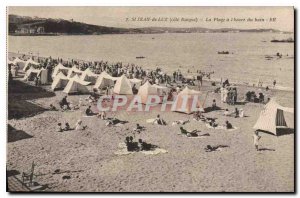 Old Postcard Saint Jean de Luz (Basque coast) The Beach was bath time