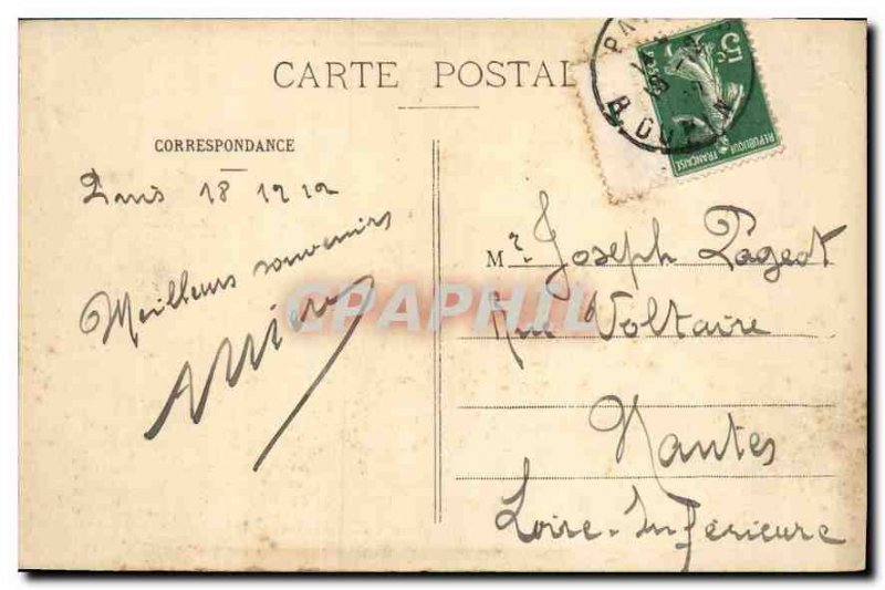 Postcard Old Paris La Fontaine Saint Michel