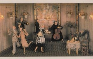 Palm Court Orchestra in 1980s Old Musical Music Waxwork Model Exhibit Postcard
