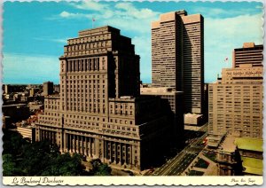 Dorchester Boulevard Montreal Quebec Canada Sun Life Building Place Postcard