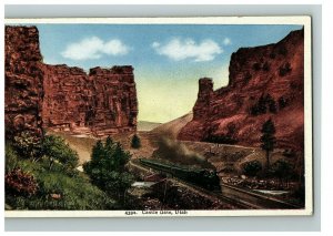 1907-15 Postcard Castle Gate Utah Price River Canon Two Huge Pillars Of Rock  