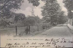 Hartford CT Park River c1910 Postcard
