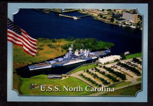 NC USS North Carolina Navy Naval Ship Wilmington North Carolina Postcard