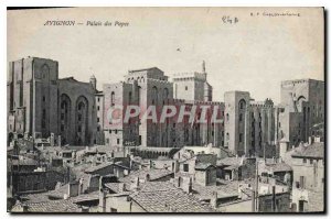 Old Postcard Avignon Popes' Palace