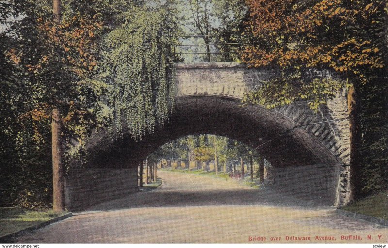 BUFFALO, New York, PU-1911; Bridge Over Delaware Avenue