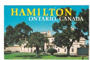 Dundurn Castle, Hamilton, Ontario, Vintage 1972 Chrome Postcard