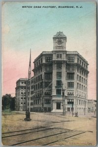 RIVERSIDE NJ WATCH CASE FACTORY ANTIQUE POSTCARD