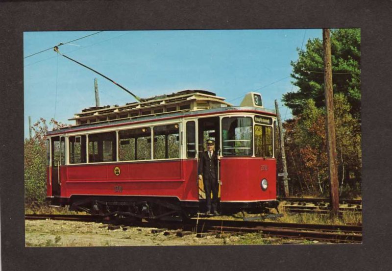 Ex Hamburg Germany Trolley Car Streetcar Kennebunkport Maine Museum ME