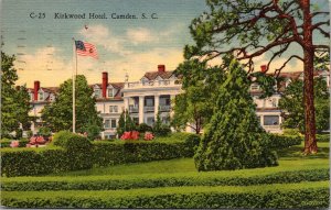 Linen Postcard Kirkwood Hotel in Camden, South Carolina~2885