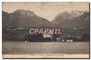 Old Postcard Duingt Haute Savoie the castle and the Spinner