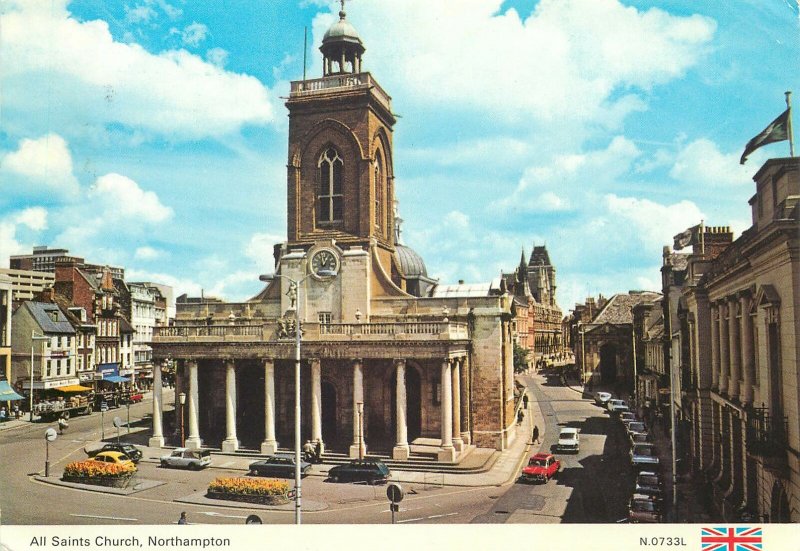 Postkarte England Northampton All Saints Church