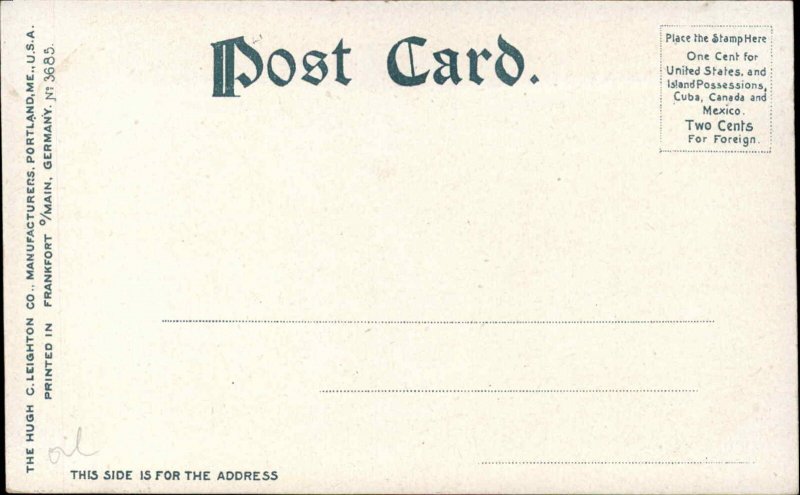 DERBY LINE VT and Rock Island Quebec PANORAMIC VIEW c1910 Postcard