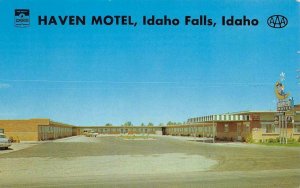 HAVEN MOTEL Idaho Falls, Idaho Roadside c1950s Chrome Vintage Postcard