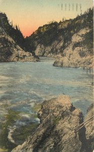 Postcard 1935 Washington  Seattle Swift Waters P39 hand colored WA24-3512