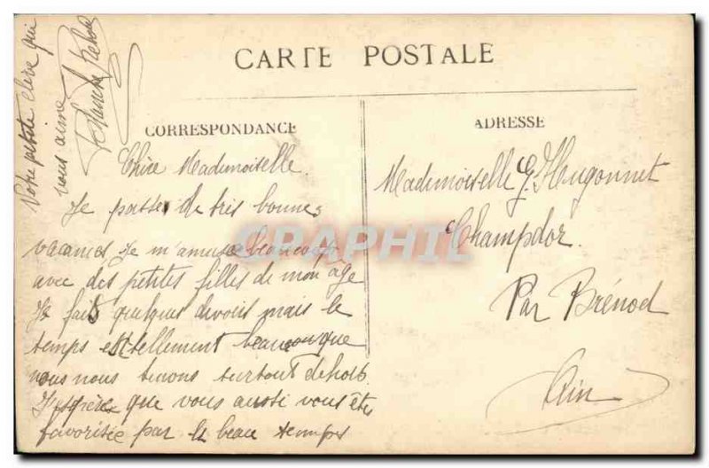 Old Postcard Charbonnieres Les Bains Casino Park